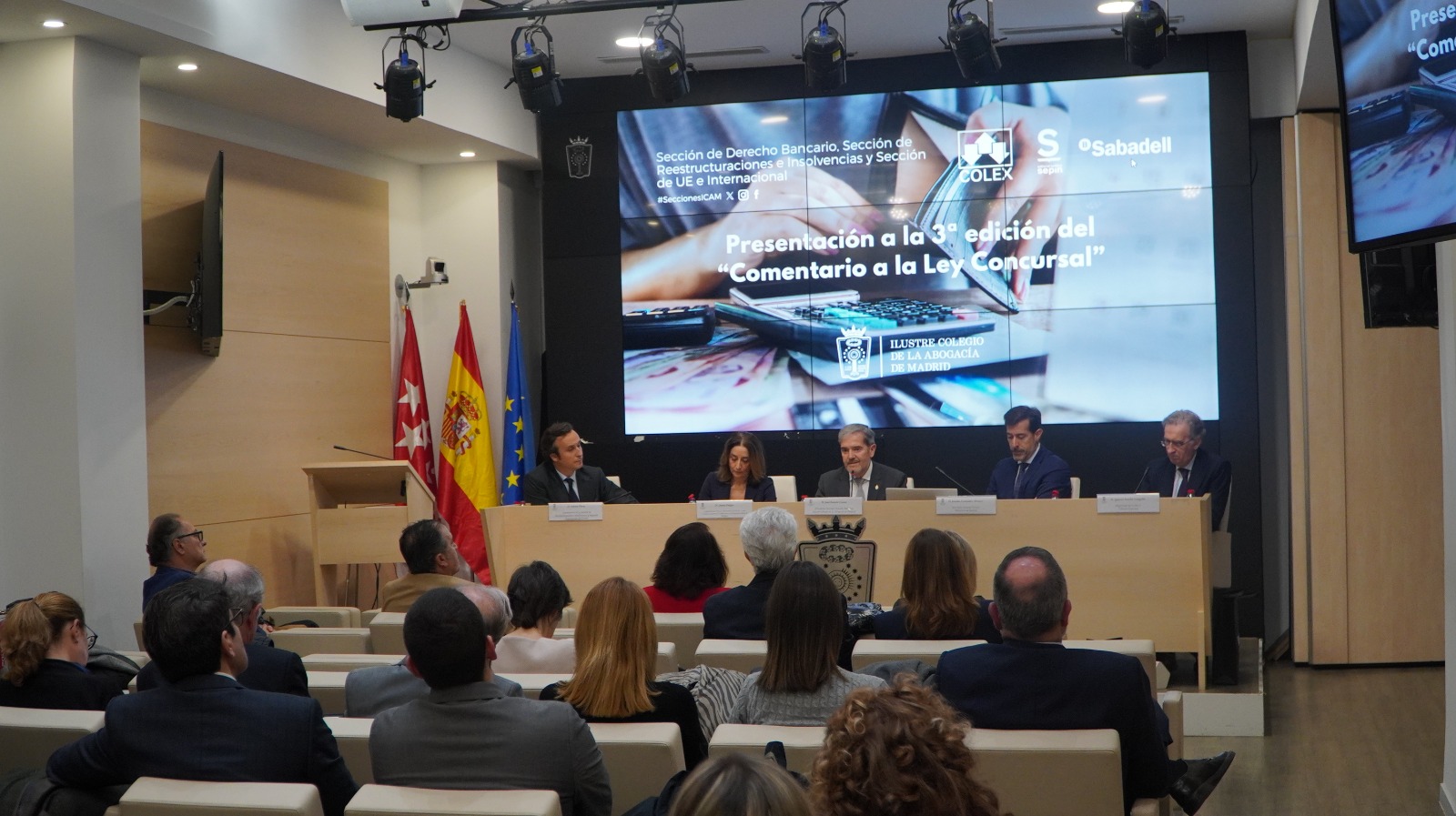 El ICAM acoge la presentación de la 3ª Edición del «Comentario a la Ley Concursal»