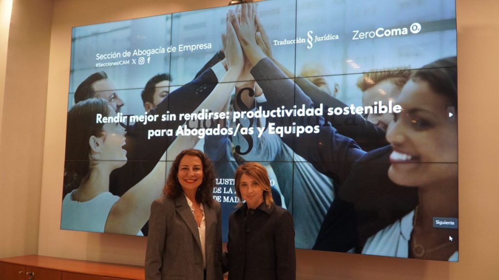 La Sección de Abogacía de Empresa del ICAM celebra una jornada sobre productividad sostenible en el ejercicio legal