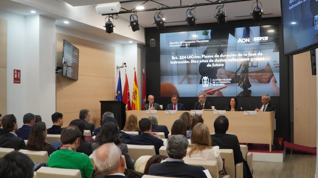 Magistrados y fiscales examinan en el ICAM los retos del artículo 324 LECrim en una jornada de la Sección de Abogados Penalistas
