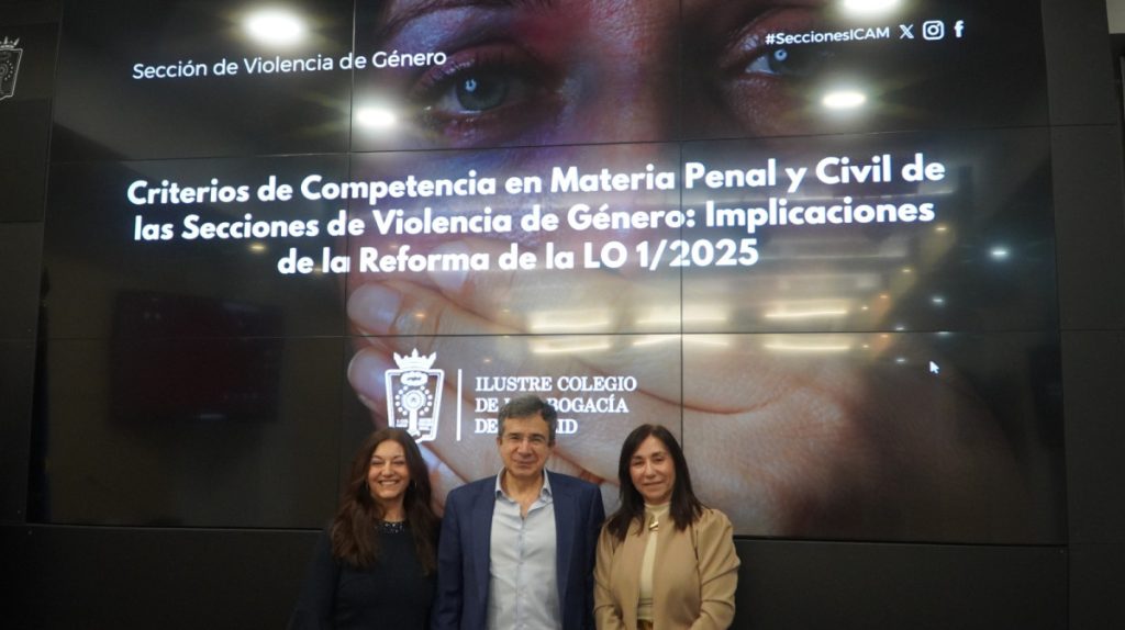 La Sección de Violencia de Género del ICAM aborda las claves interpretativas de la LO 1/2025 en materia de competencia penal y civil de las Secciones de violencia de género
