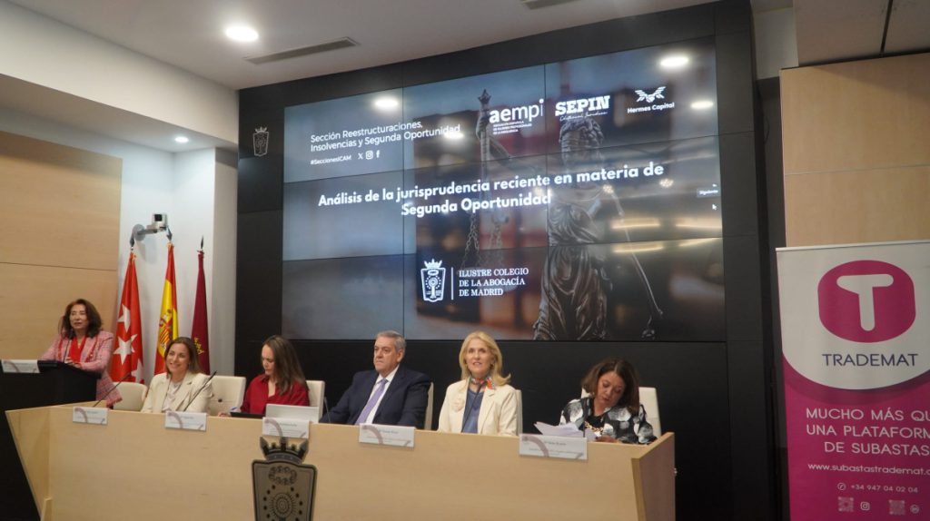 El ICAM analiza la jurisprudencia reciente en materia de segunda oportunidad en una jornada junto a la Asociación Española de Mujeres Profesionales de la Insolvencia