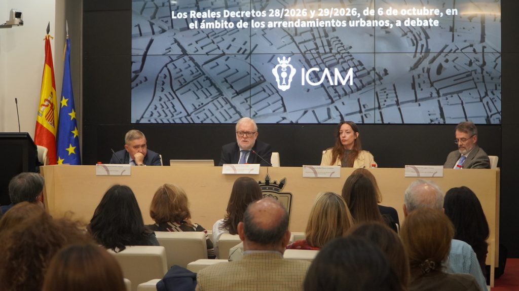 La regulación del alquiler, a debate en el ICAM: protección del inquilino, seguridad jurídica y acceso a la vivienda en los Reales Decretos del 6 de octubre